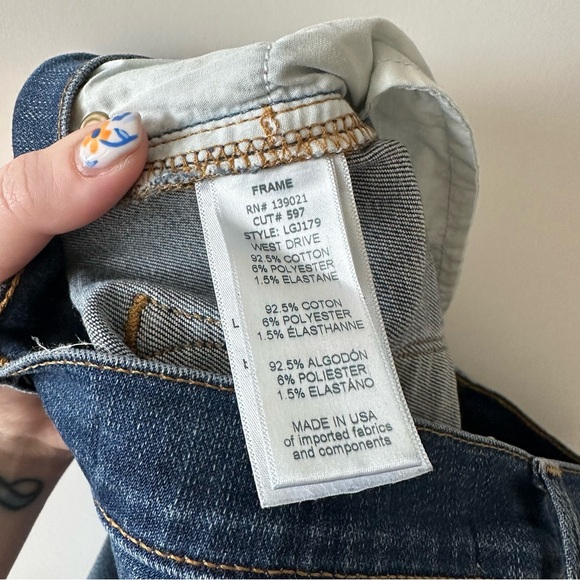 FRAME • Le Garçon West Drive Straight Leg Boyfriend Jeans - Picture 9 of 9